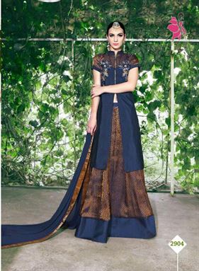 Khwaish Valansia wholesale lehenga suits catalog at salwar suits wholesaler