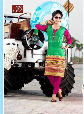 Picnic Cambric cotton with attractive work kurtis by wholesale textile