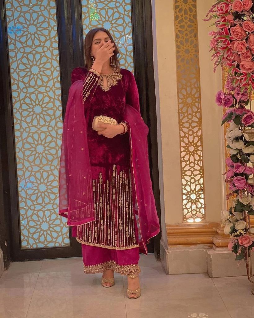 908 Velvet With Zari Embroidery Work Salwar Suits