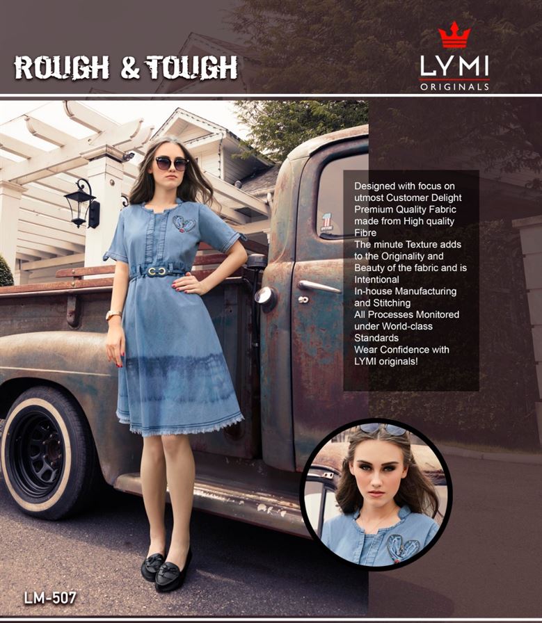 Rough & Tough denim designer  kurti catalogue 