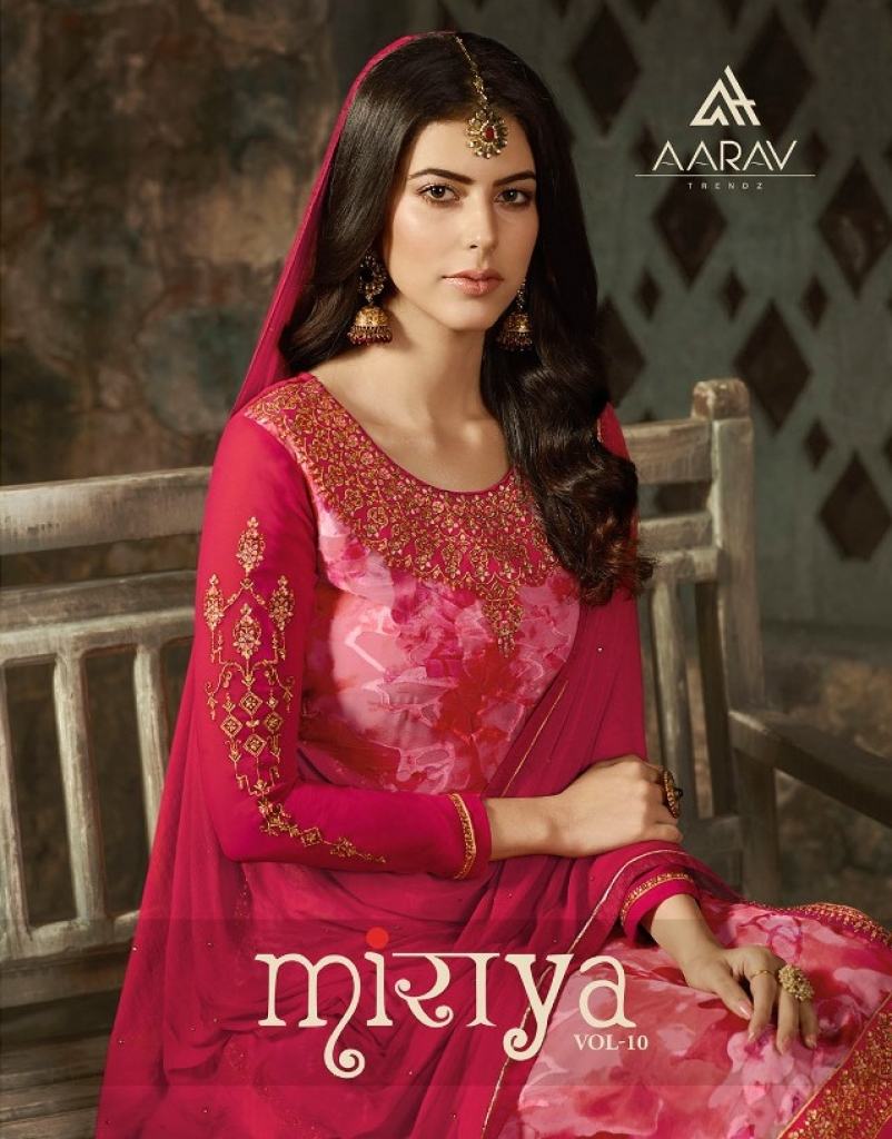 AARAV MIRAYA 10 DIGITAL PRINTED BRASSO EMBROIDERED