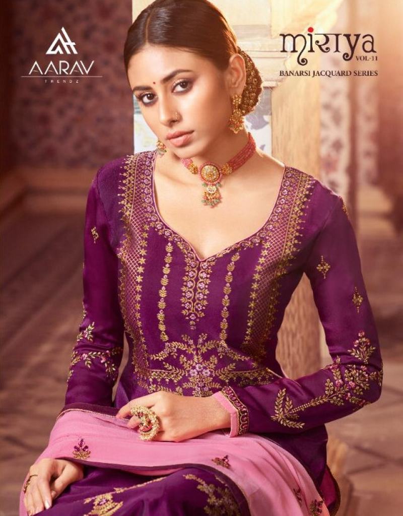 AARAV MIRAYA 11 MINAKARI JACQUARD & GEORGETTE