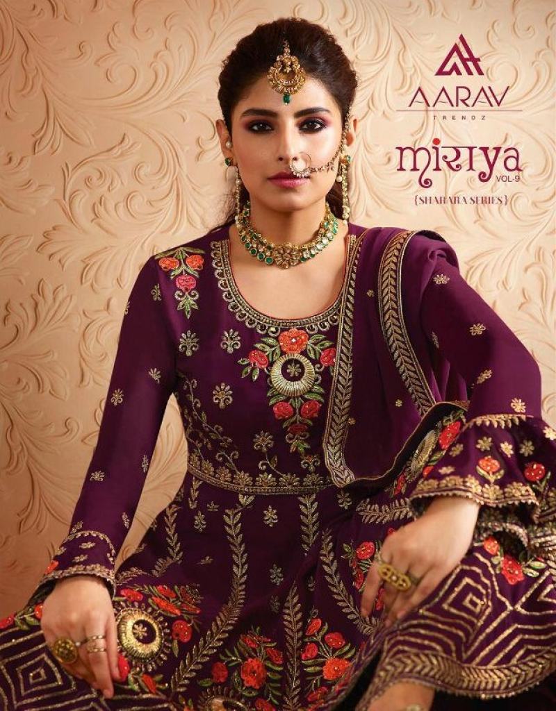 AARAV MIRAYA 9 GEORGETTE DIAMOND AND EMBROIDERED