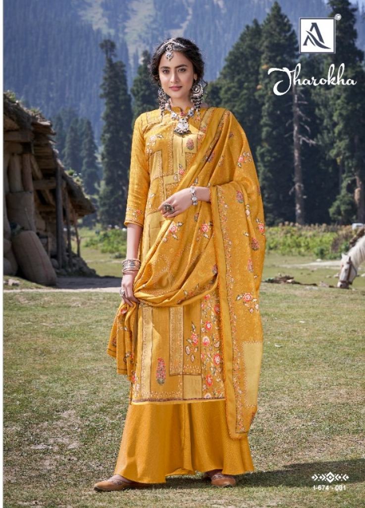 ALok presents Jharokha Designer Dress Material