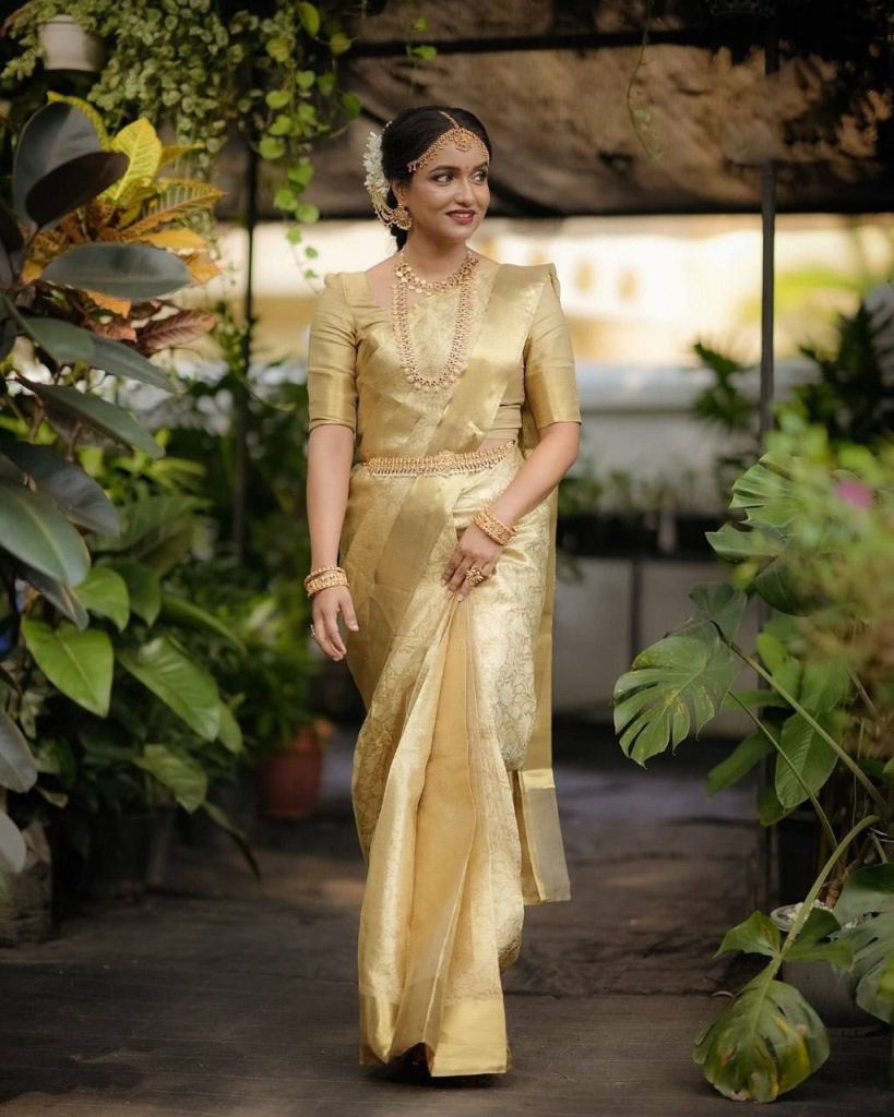 Aab Kanchivaram Jari Silk  With Jari Rich Pallu Saree 