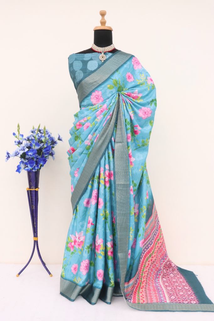 Aadarsha Jalpa Sarees Lichi Jacquard Silk Saree 