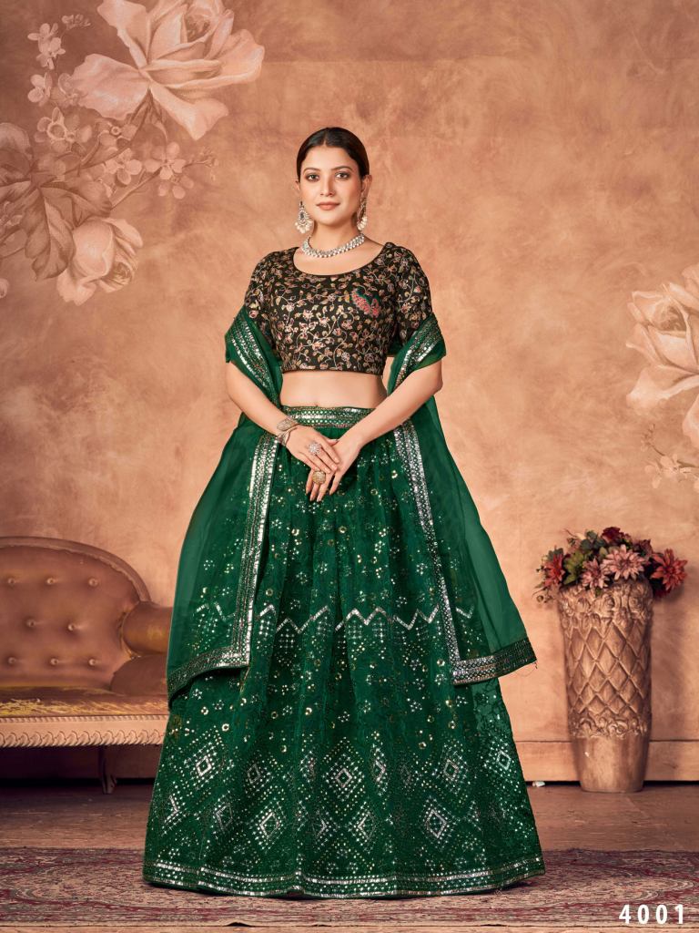 Aakrut  vol 4 Sequence Embroidery Designer Lehenga Collection