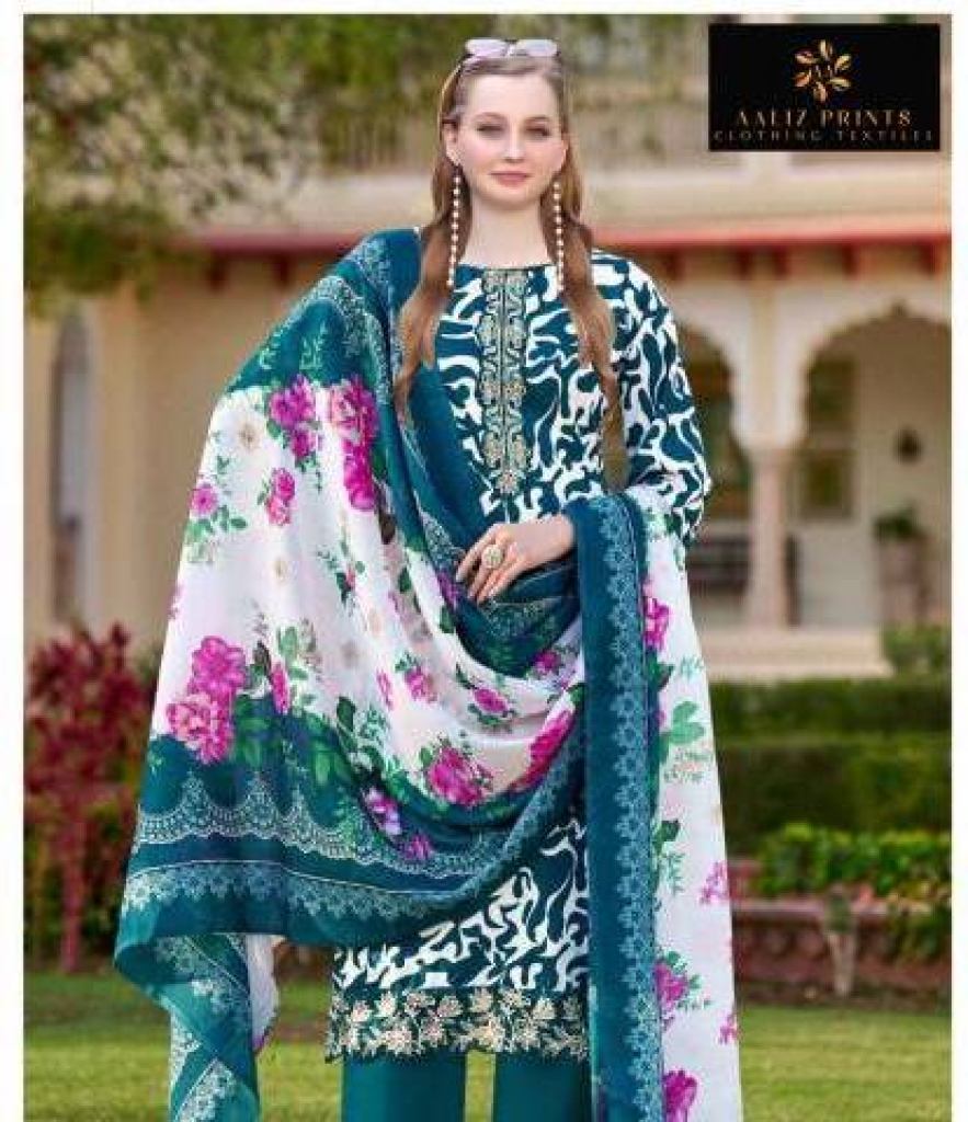 Aaliz Adan Libas Patch Vol 1 Digital Printed Dress Material