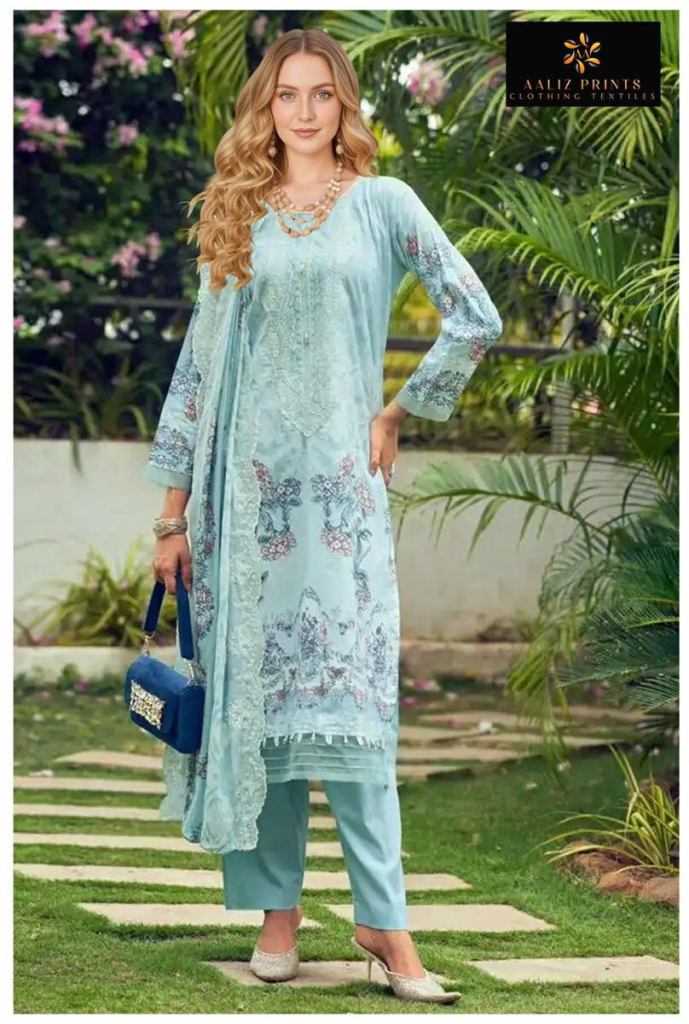 Aaliz Needle Wonder Vol 2 Digital Style Print Dress Material