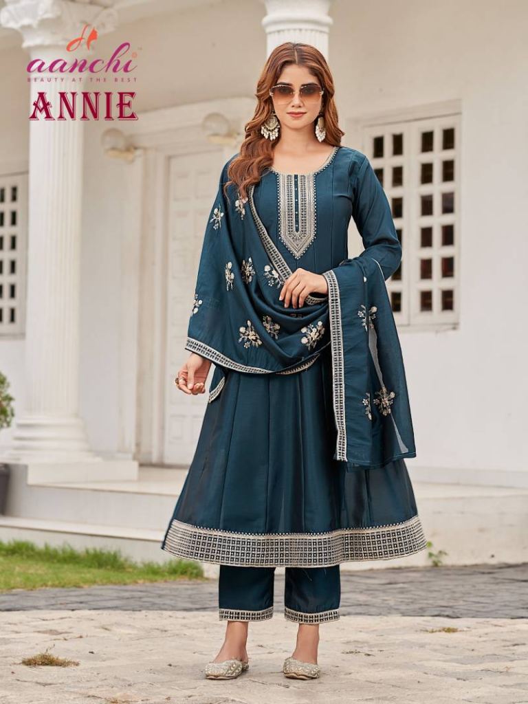 Aanchi Annie Kurti Bottom With Dupatta