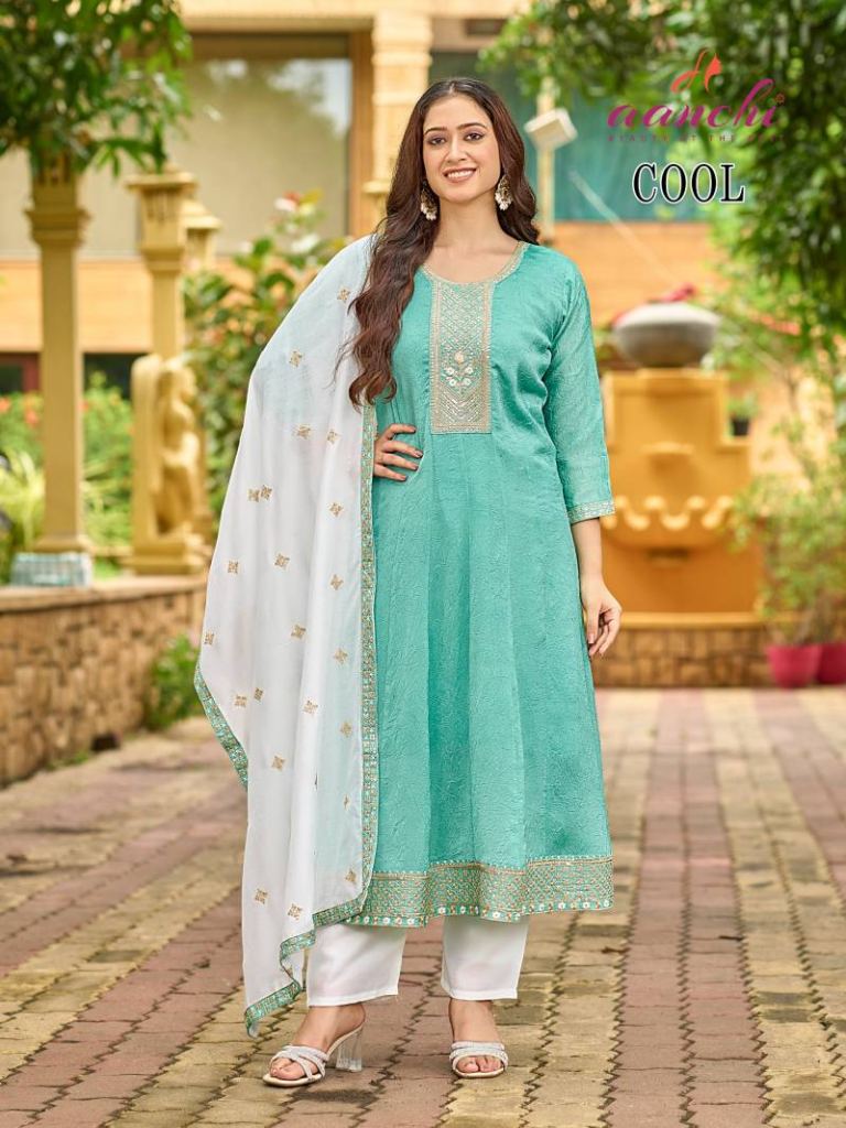 Aanchi Cool  Kurti Bottom With Dupatta