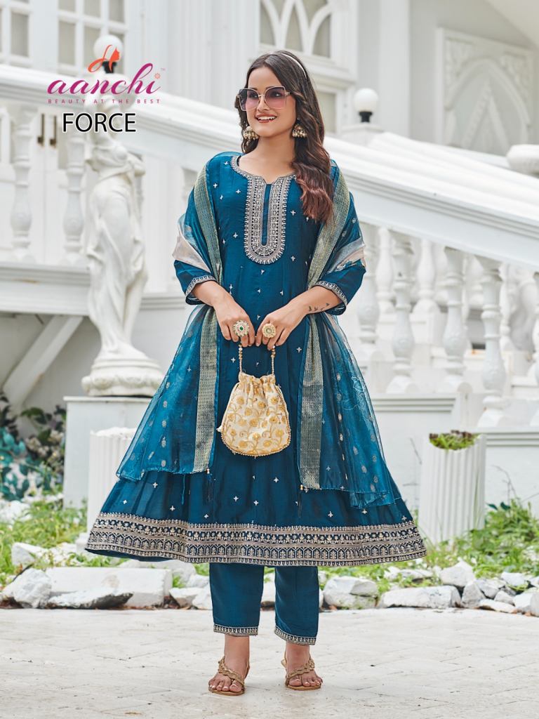 Aanchi Force Kurti Bottom And Dupatta
