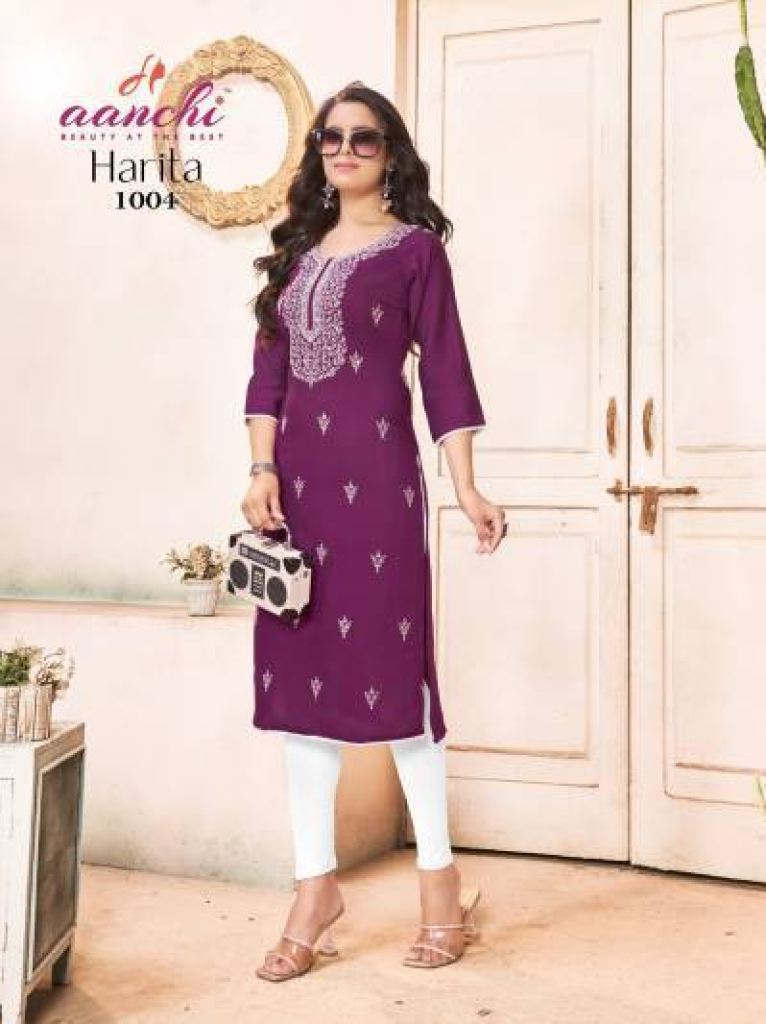 Aanchi Harita Embroidered Kurti