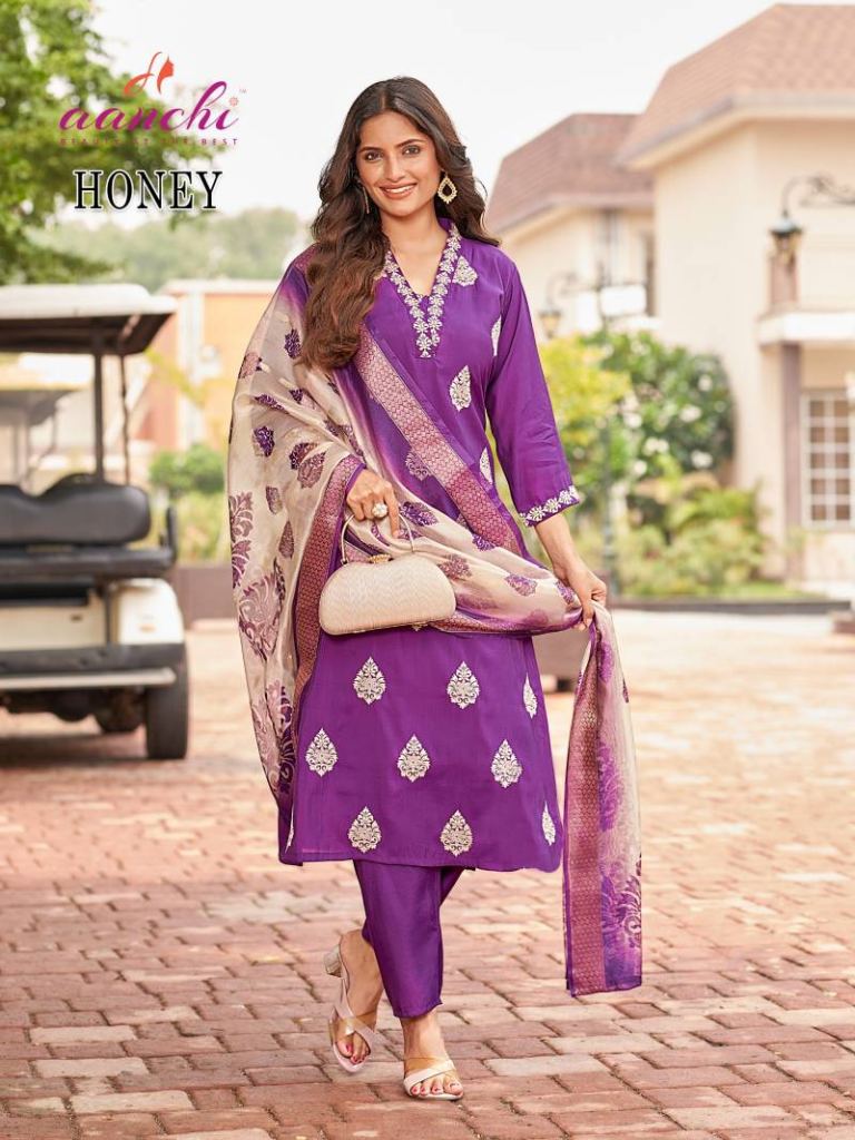 Aanchi Honey Kurti Bottom With Dupatta