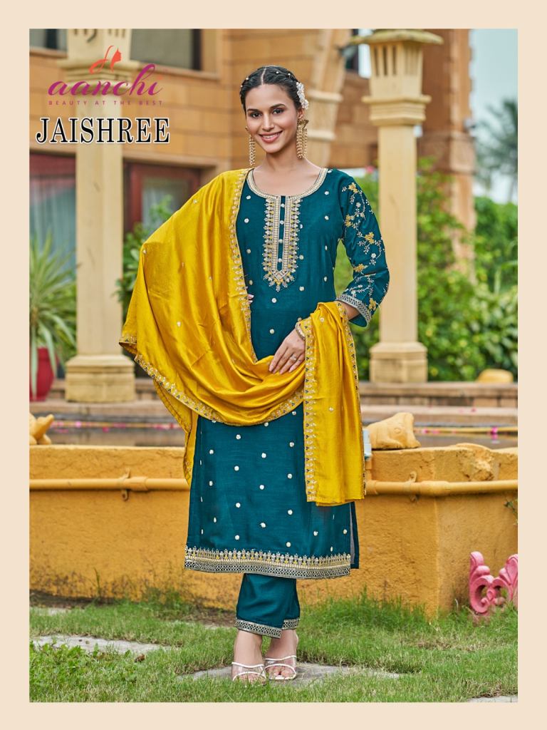 Aanchi Jayshree Kurti Pant And Dupatta