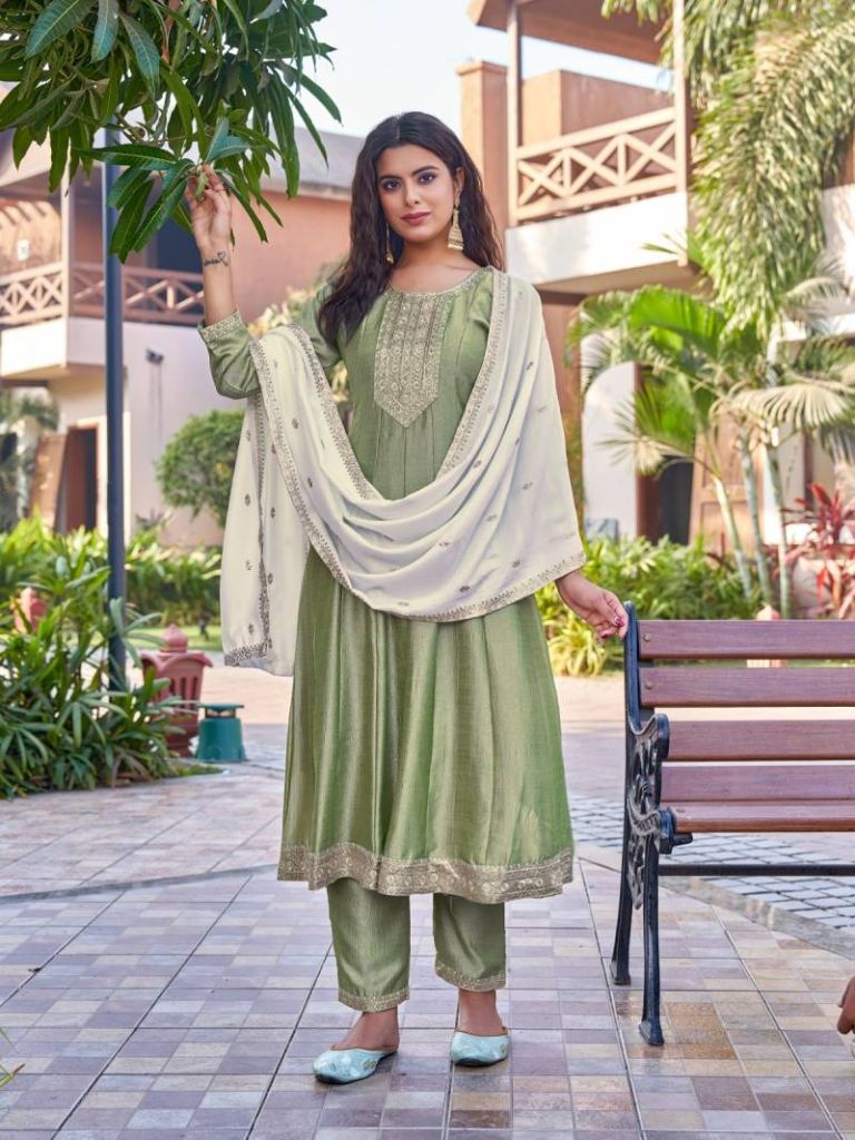 Aanchi Plus Audi Kurti Bottom With Dupatta