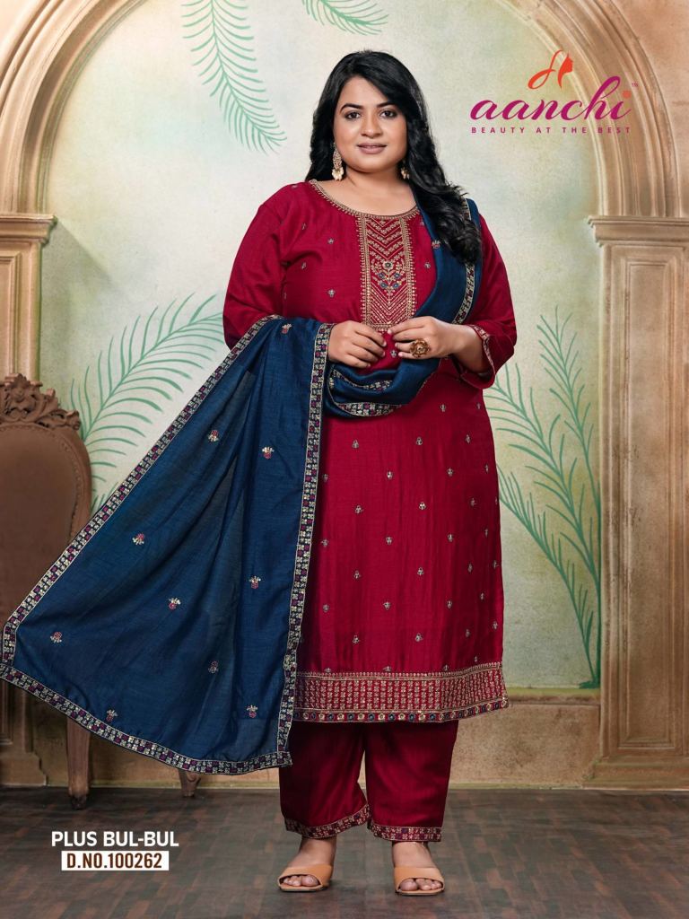 Aanchi Plus Bulbul Kurti Pant And Dupatta