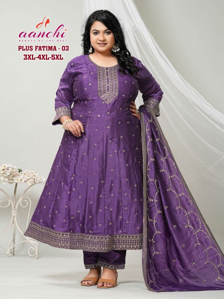 Aanchi Plus Fatima Kurti Pant And Dupatta