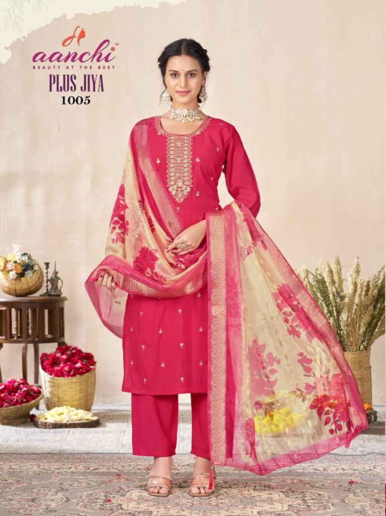 Aanchi Plus Jiya Kurti Pant And Bottom