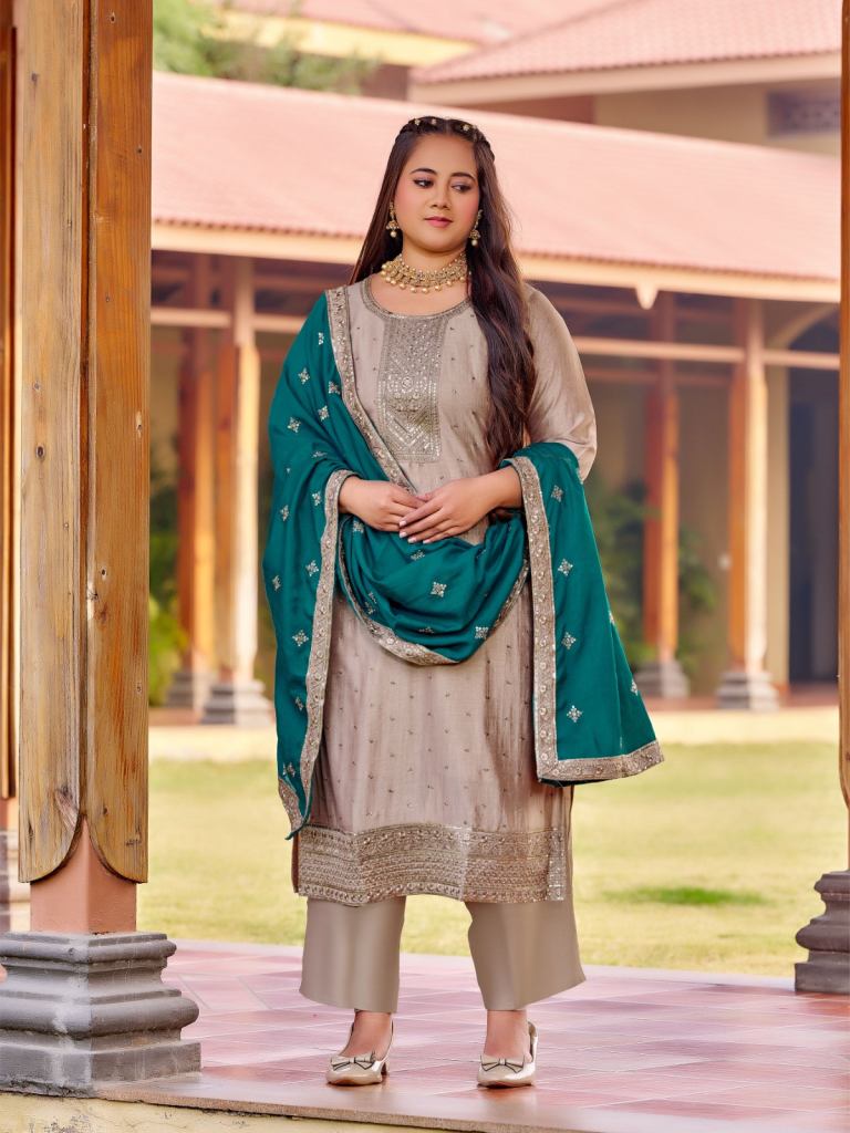 Aanchi Plus Vidhi Kurti Pant And Dupatta