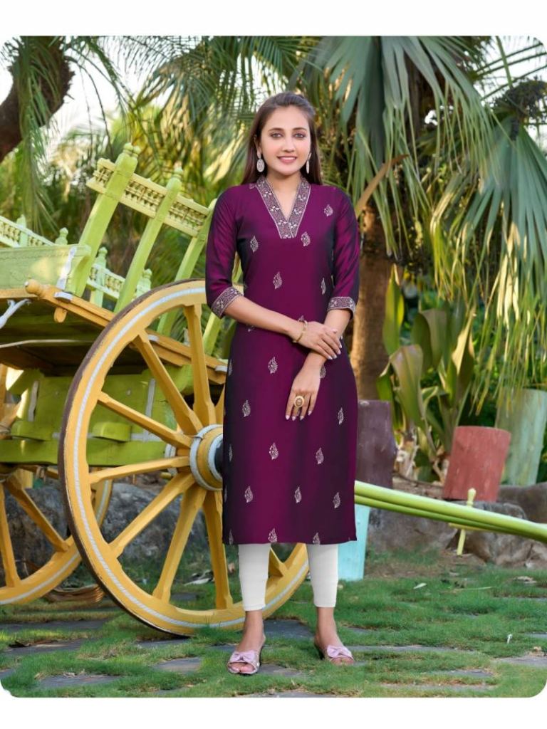Aanchi Prachi Straight Cut Kurti