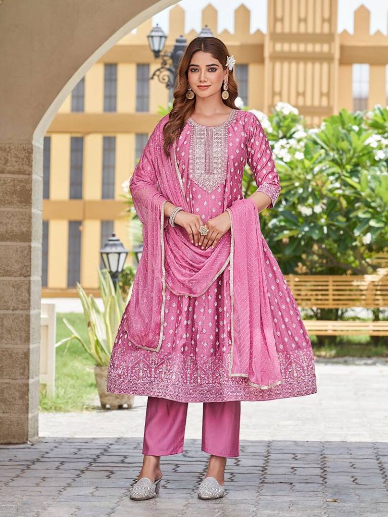 Aanchi Renu Kurti Bottom With Dupatta 