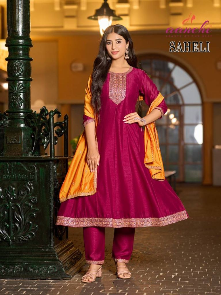 Aanchi Saheli Kurti Bottom With Dupatta