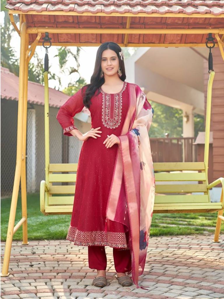 Aanchi Urfi Kurti Bottom With Dupatta