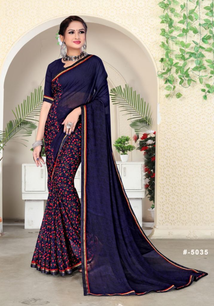 Aarjoo Casual Wear Printed Sarees Catalog 