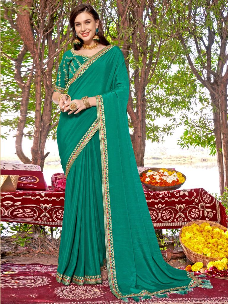 Aarushi vol 2 Vichitra Silk Embellished Designer Saree