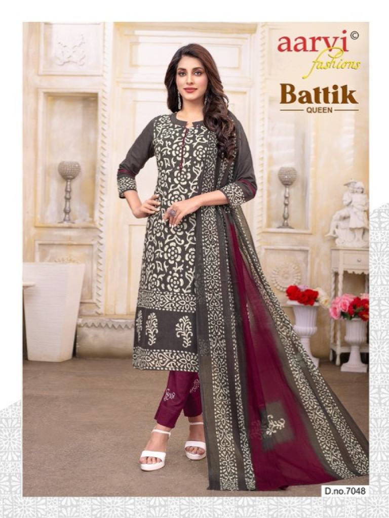 Aarvi Batik Queen Vol 1 Exclusive Cambric Cotton Dress Materials