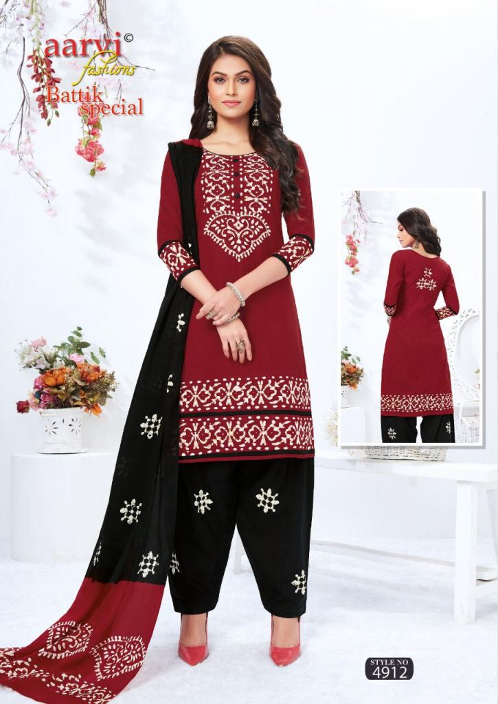 Aarvi presents  Battik Special vol  13  Dress Materials Collection