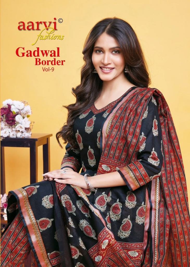 Aarvi Gadhwal Border Vol 9 Kurti Pant With Dupatta