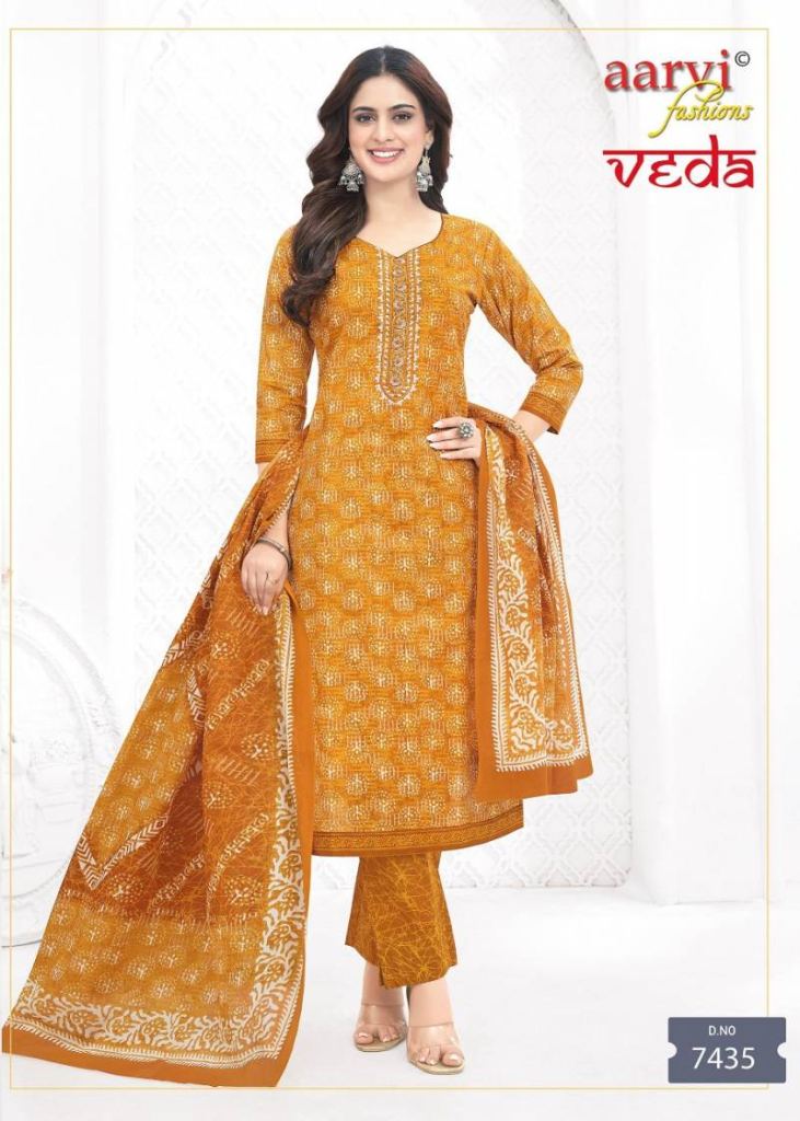 Aarvi Veda Vol 1 Readymade  Dress Material