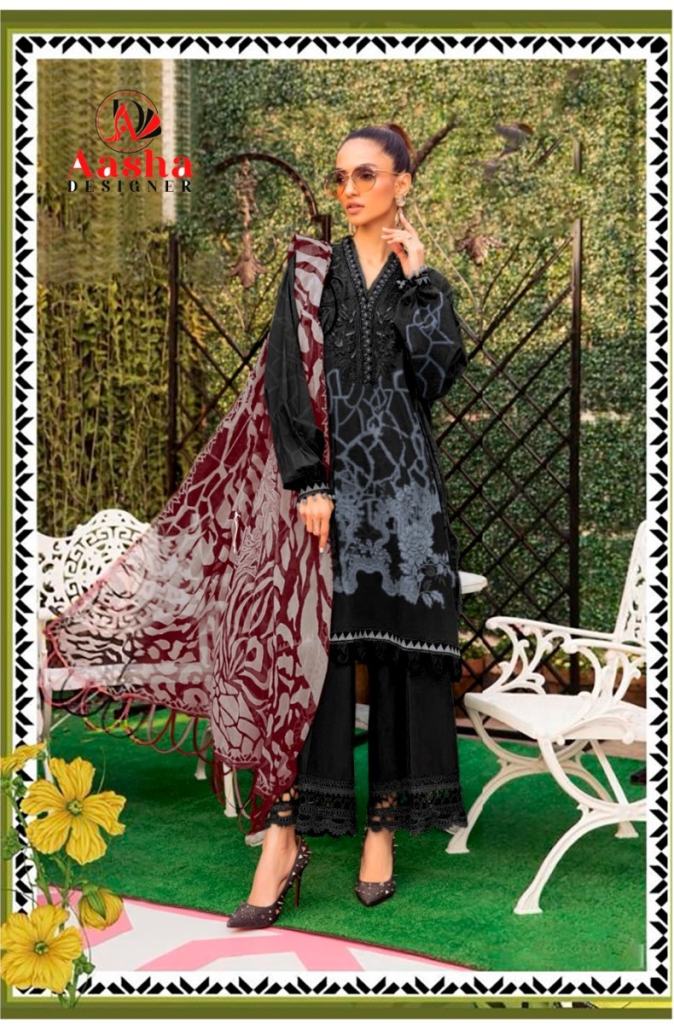 Aasha 1058 A To C Chiffon Dupatta pakistani suits ideas