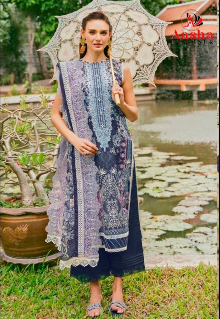 Aasha 1135 A And B Chiffon Dupatta Salwar kameez wholesale market