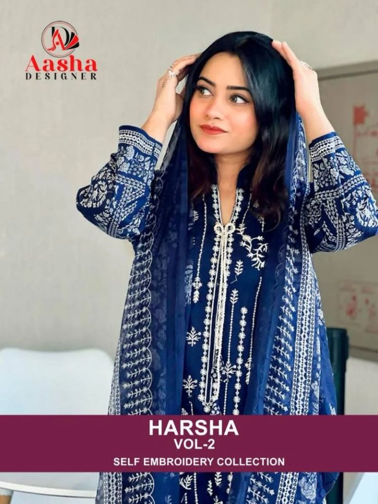 Aasha Harsha Vol 2 Chiffon Pakisatni Salwar Kameez