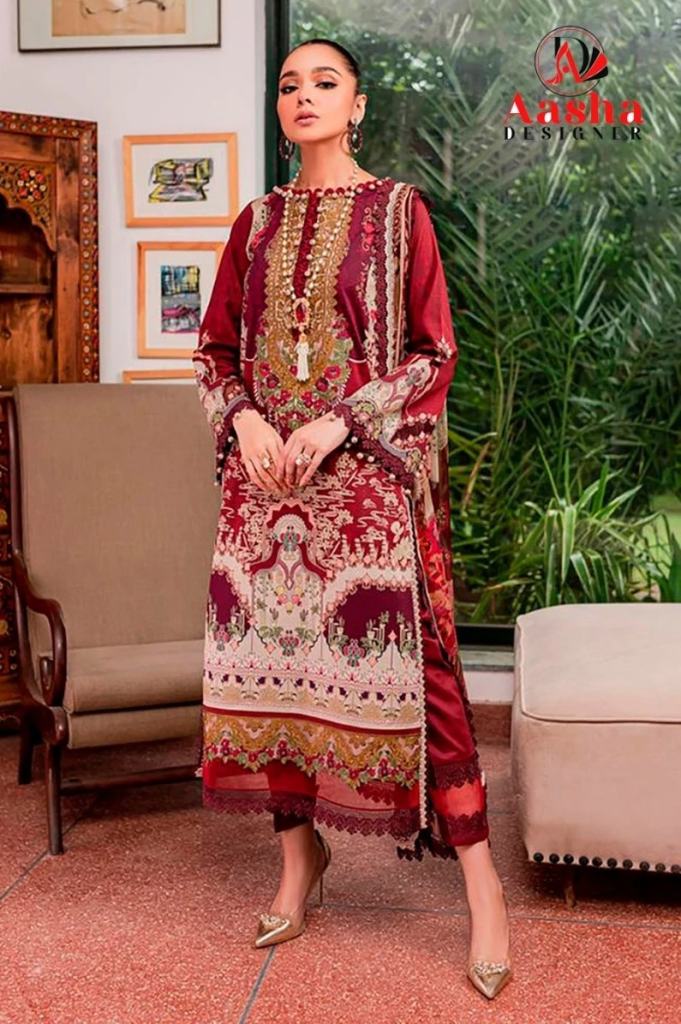 Aasha Needle Wonder Vol 8 Pakistani Salwar Suits