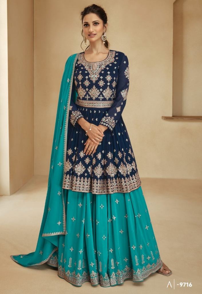 Aashirwad Gulkand Angel Party Wear Real Georgette Embroidery Salwar Suits