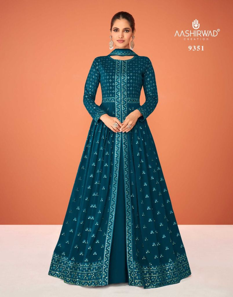 Aashirwad Gulkand Kasturi 9348 Series Georgette Designer Salwar Kameez