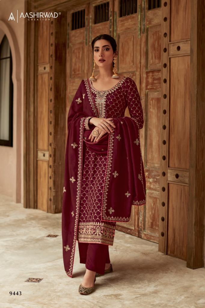 Aashirwad Gulkand Nargis Silk Designer Salwar Kameez