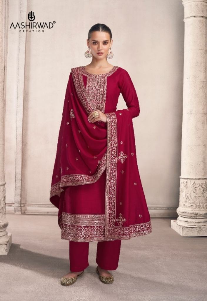 Aashirwad Gulkand Siya Silk Designer Salwar Kameez Collection