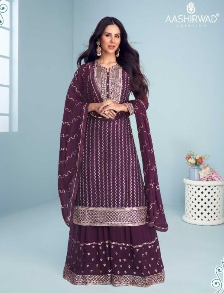 Aashirwad Gulkand Zaina 9296 Series  Buy Designer Salwar Suit Sets for Women collection 