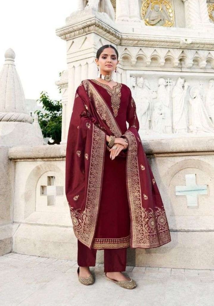 Aashirwad  Gulkayra Mahek Georgette With Embroidery Work Salwar Suits Catalog 