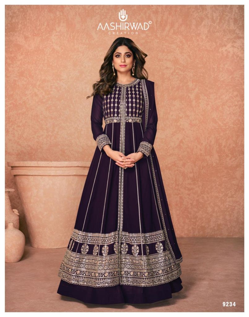 Aashirwad Jannat 9234 Series Georgette Designer Salwar suits 