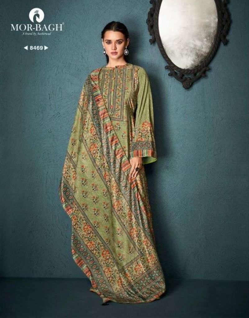 Aashirwad Mor Bagh Begum Velvet Digital Print Salwar Suits Catalog 