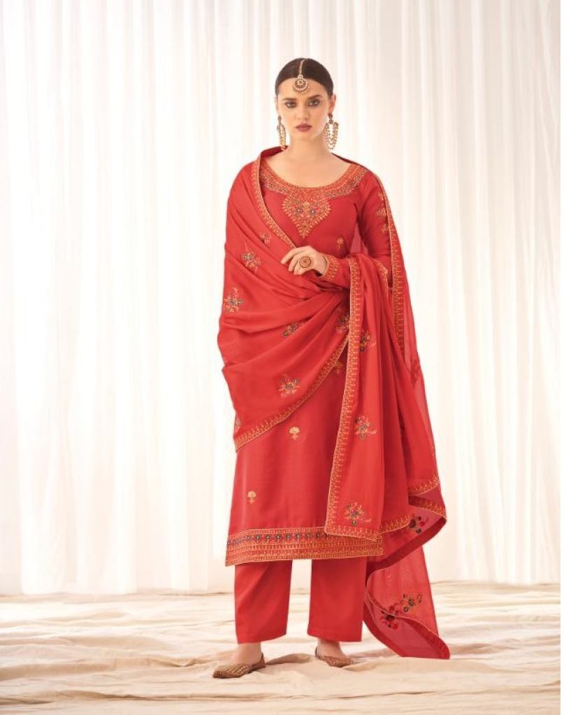 Aashirwad Mor Bagh Rashmi Tussar Silk Designer Wedding Wear Heavy Salwar Suit