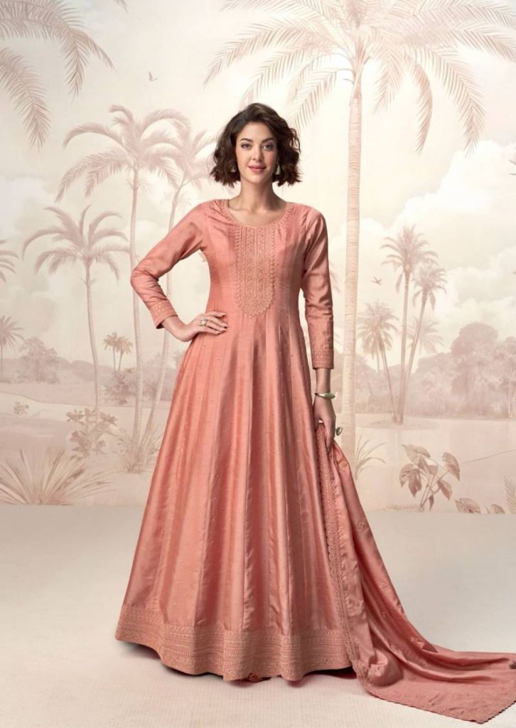 Aashirwad Raagini Designer Gown With Dupatta