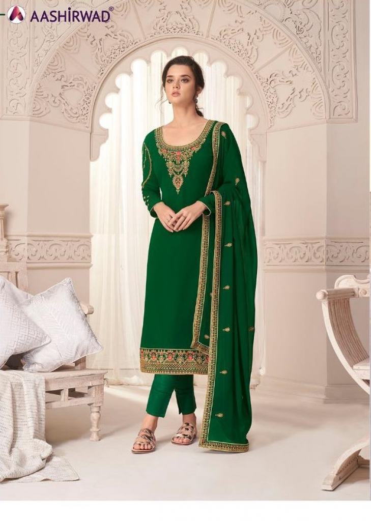Aashirwad presents Nargis 8376 Series Designer Salwar Kameez