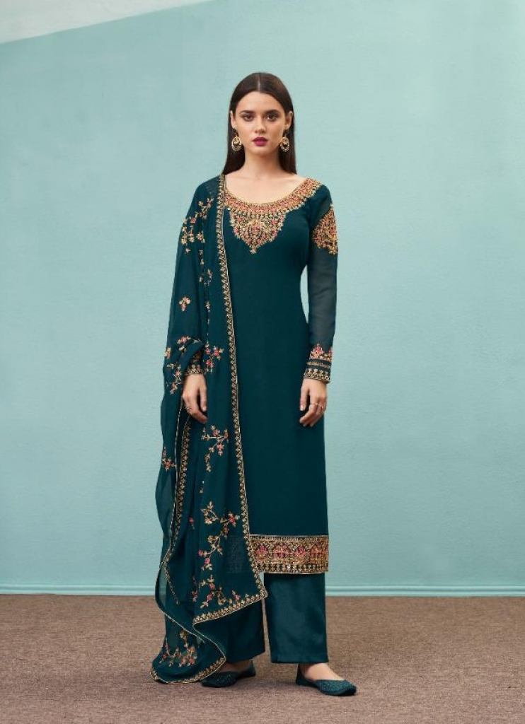 Aashirwad  presents Tulsi Embroidery Salwar Kameez
